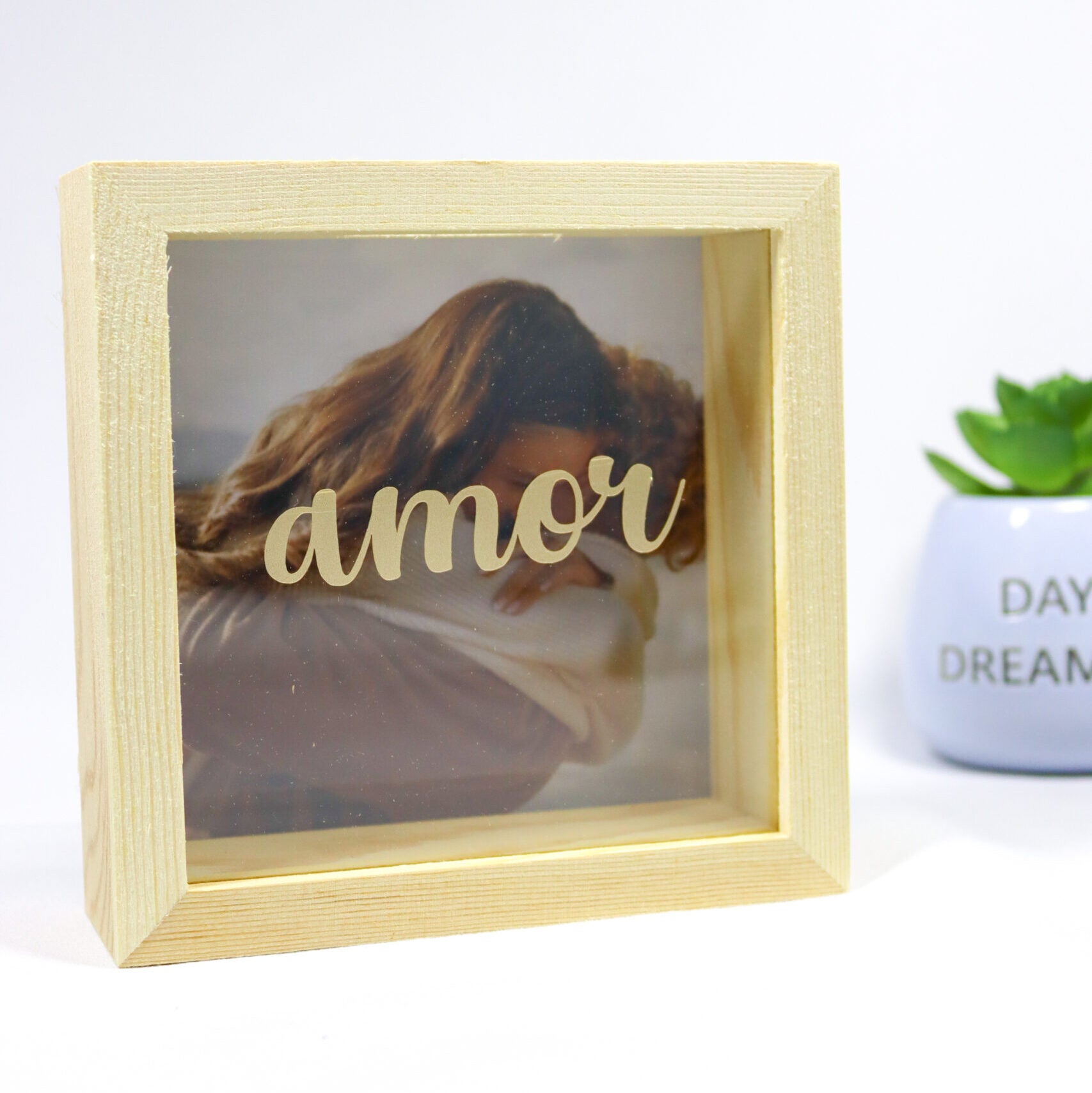 quadro mealheiro com foto e texto