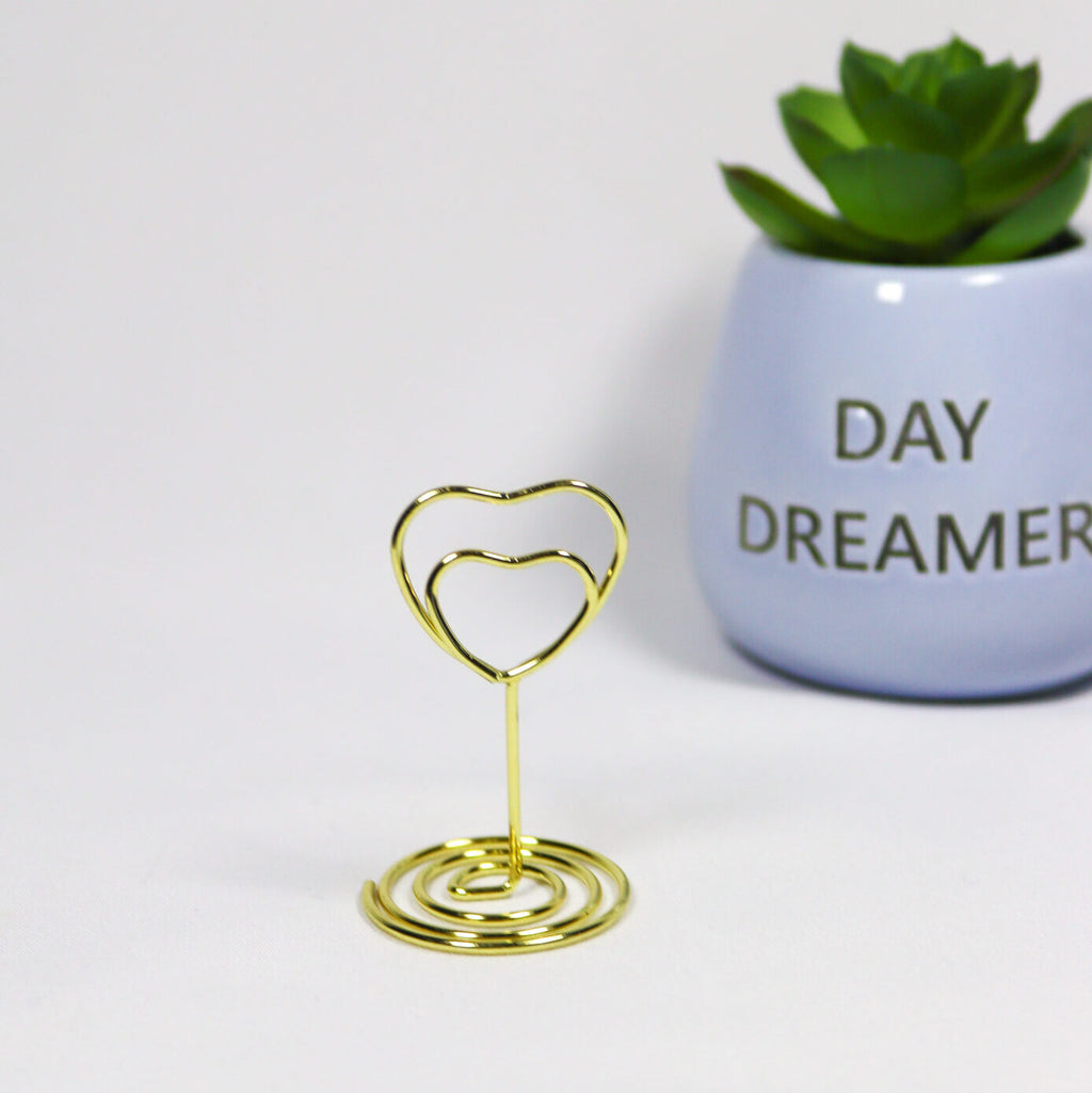 suporte de fotografia em formato coração