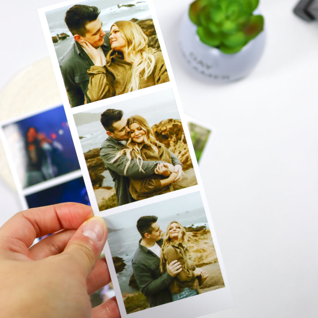 tira de 3 fotos com borda