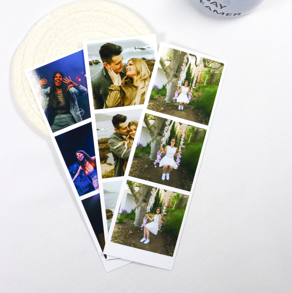 tira de 3 fotos com borda